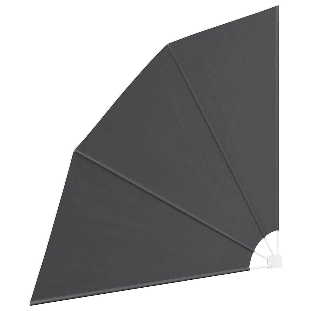 Balkona privātuma siets Melns 210 x 210 cm audums