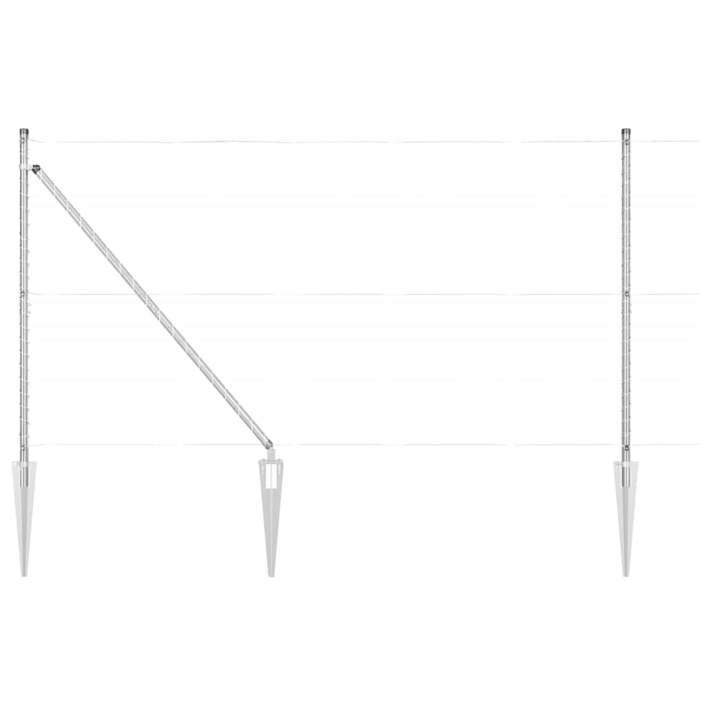 Tvorelės stulpas 7 pcs Sidabro Plienas