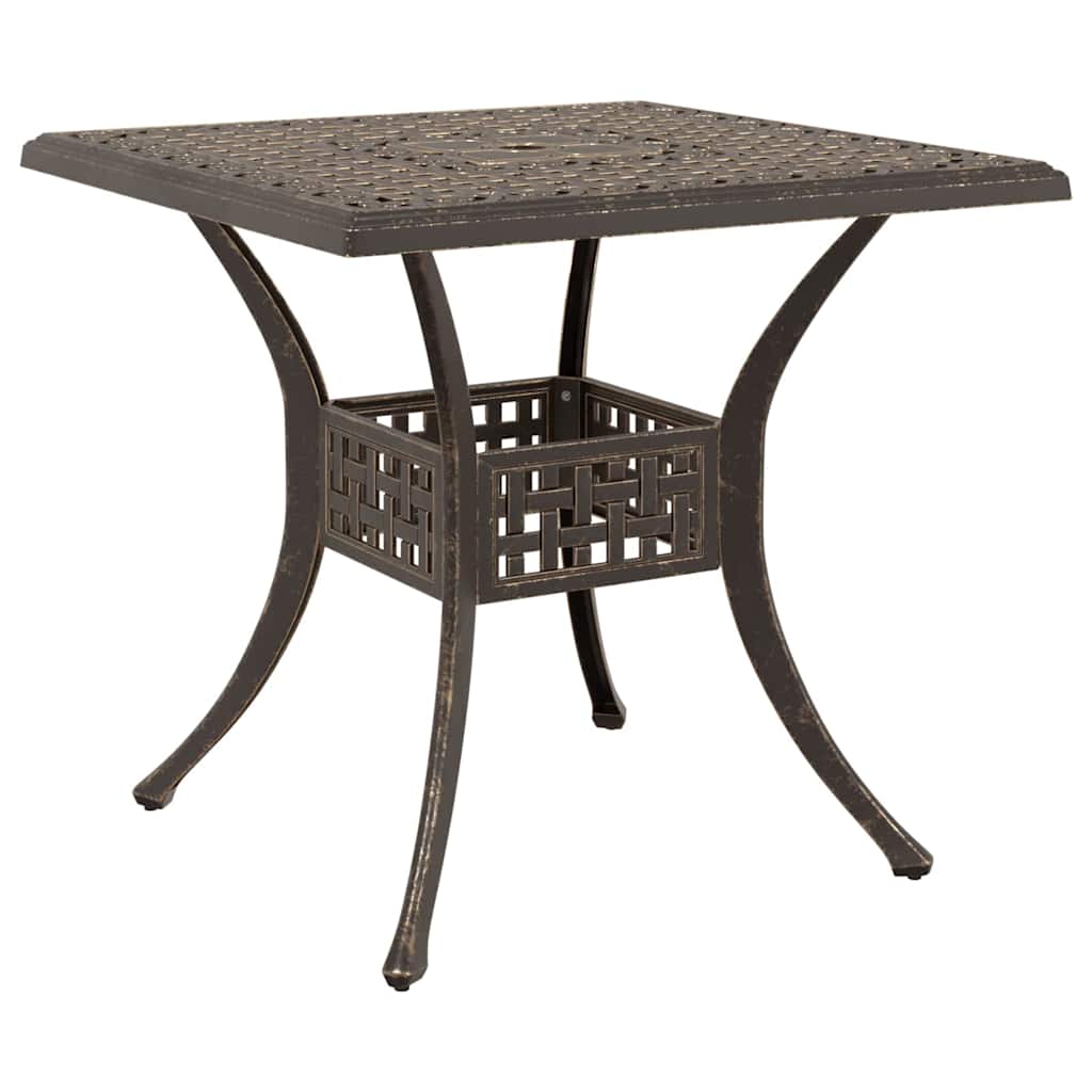 Garden Table Set 3 pcs Bronze Cast Aluminum