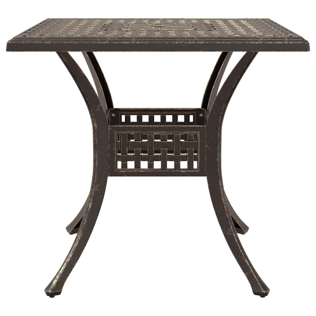 Garden Table Set 3 pcs Bronze Cast Aluminum
