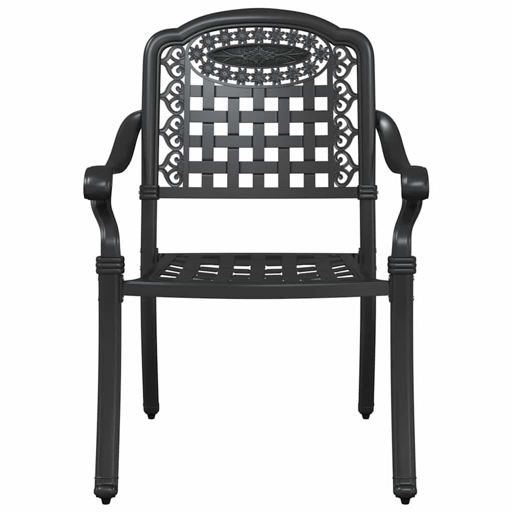 Sodo stalo komplektas 3 pcs Juoda Liejamasis aliuminis
