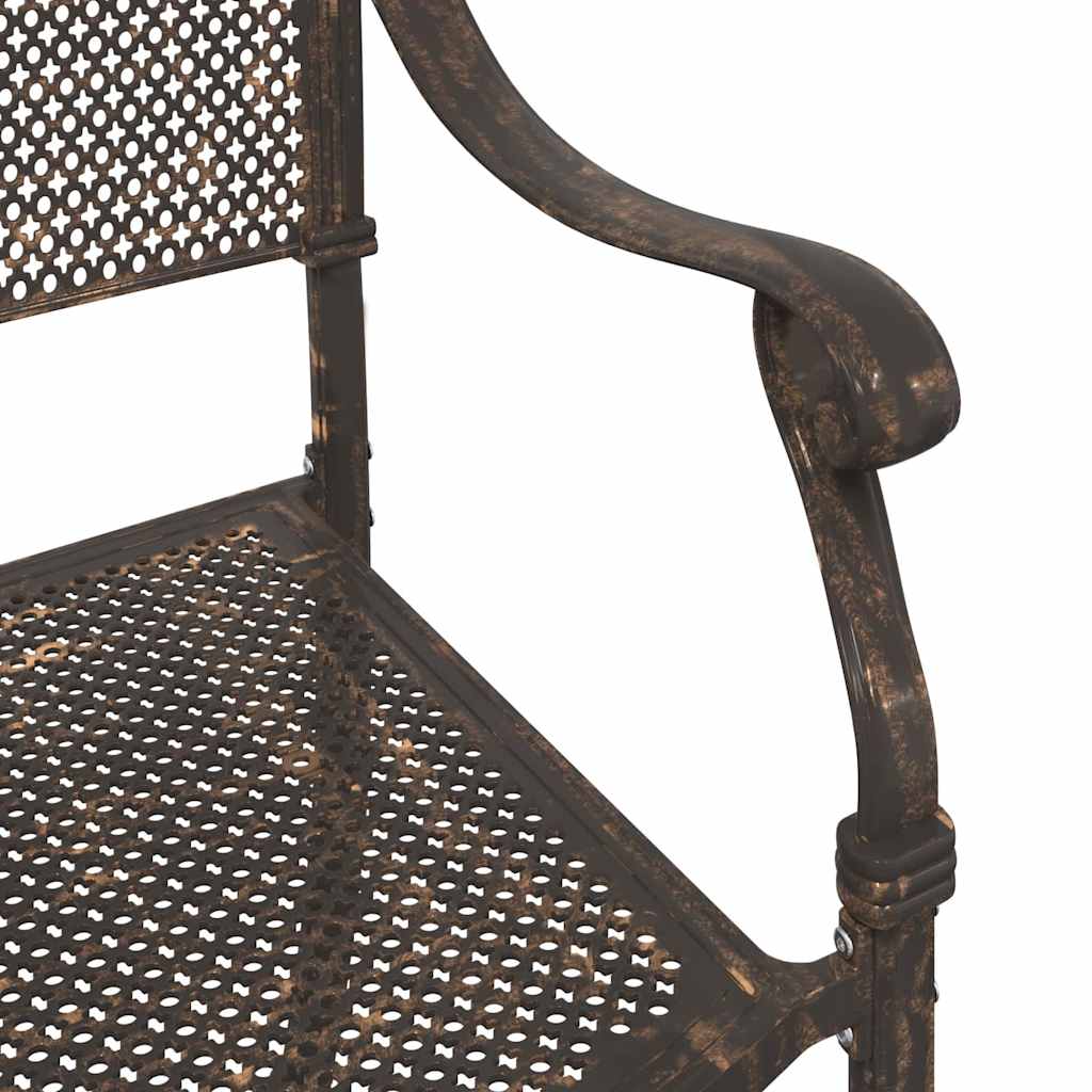 Sodo stalo komplektas 3 pcs Bronzinė Liejamasis aliuminis