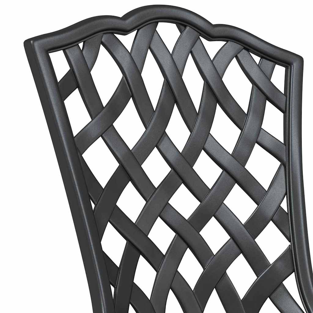 Sodo stalo komplektas 3 pcs Juoda Liejamasis aliuminis