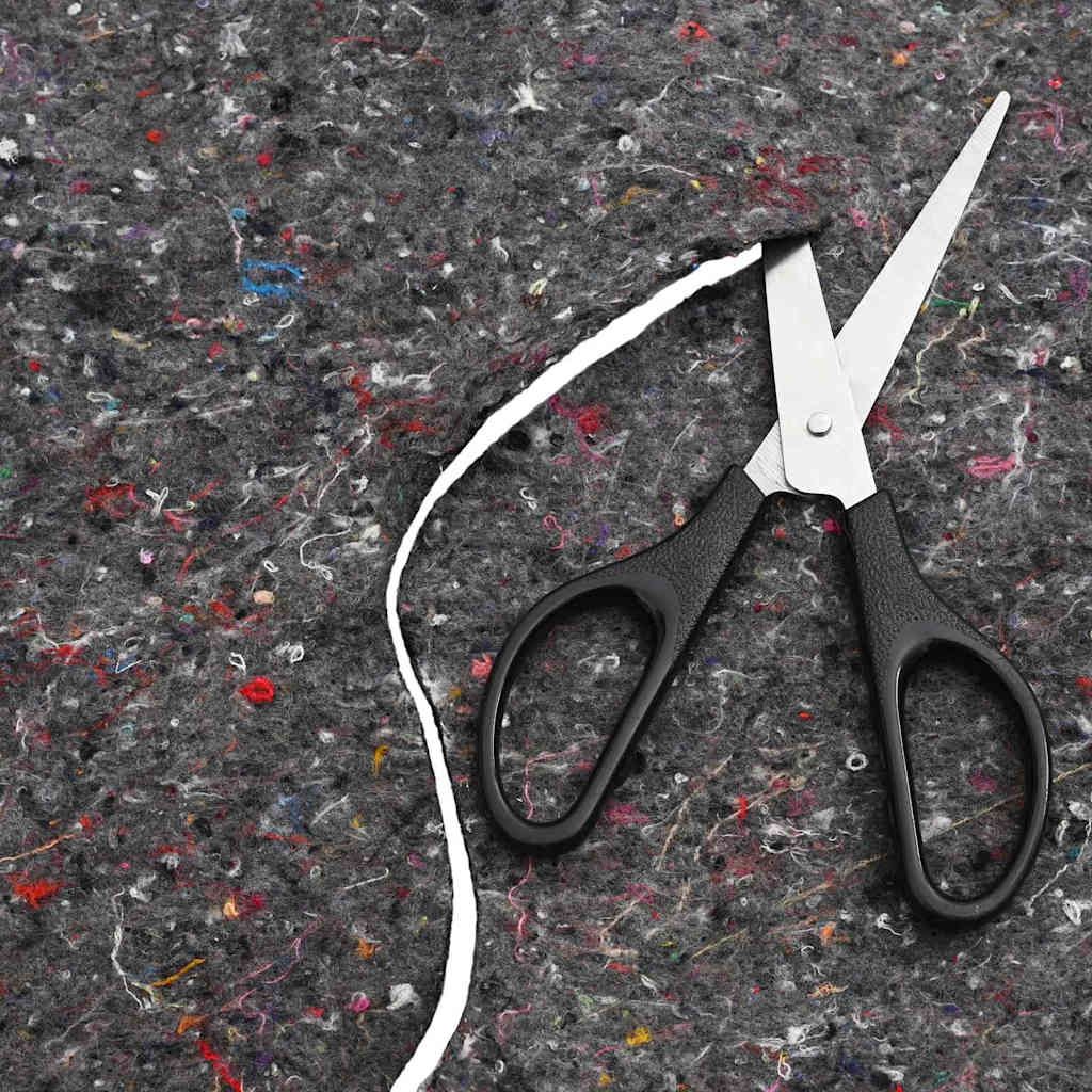 Dīķa filcs pelēks 1 x 10 m poliesters un kokvilna