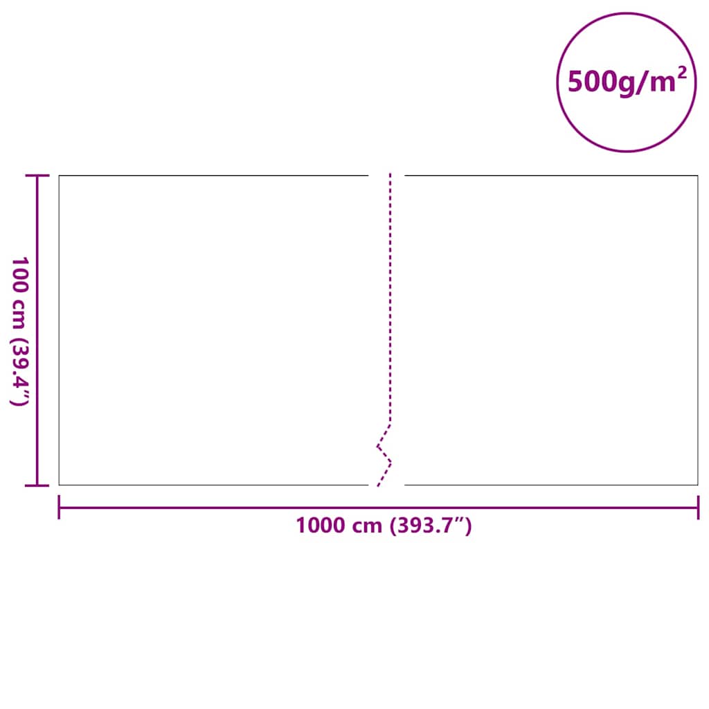Tvenkinio vilna Pilka 1 x 10 m Poliesteris ir Medvilnė