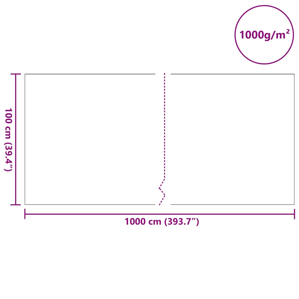 Tvenkinio vilna Pilka 1 x 10 m Poliesteris ir Medvilnė