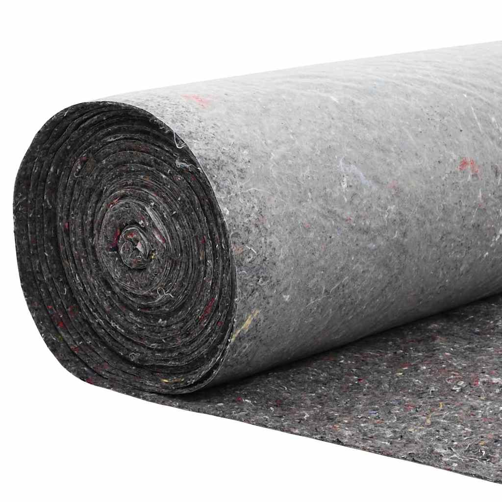 Dīķa filcs pelēks 1 x 25 m poliesters un kokvilna