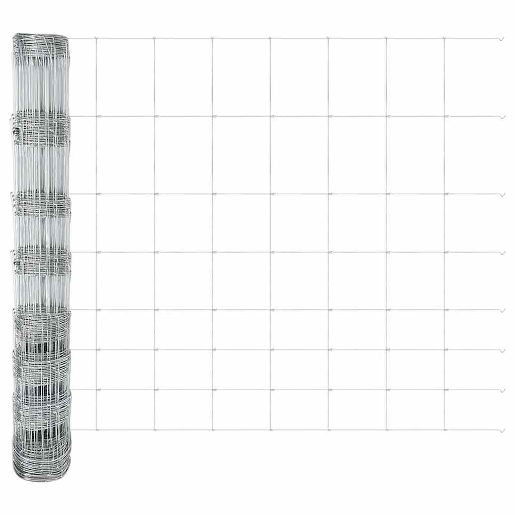 Ganyklų tvora Sidabro 25 x 1 m Galvanizuotas plienas