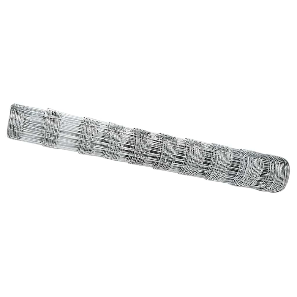 Pasture fence Silver 25 x 1 m Galvanised steel