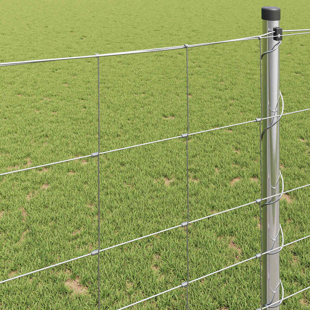 Pasture fence Silver 25 x 1.2 m Galvanised steel