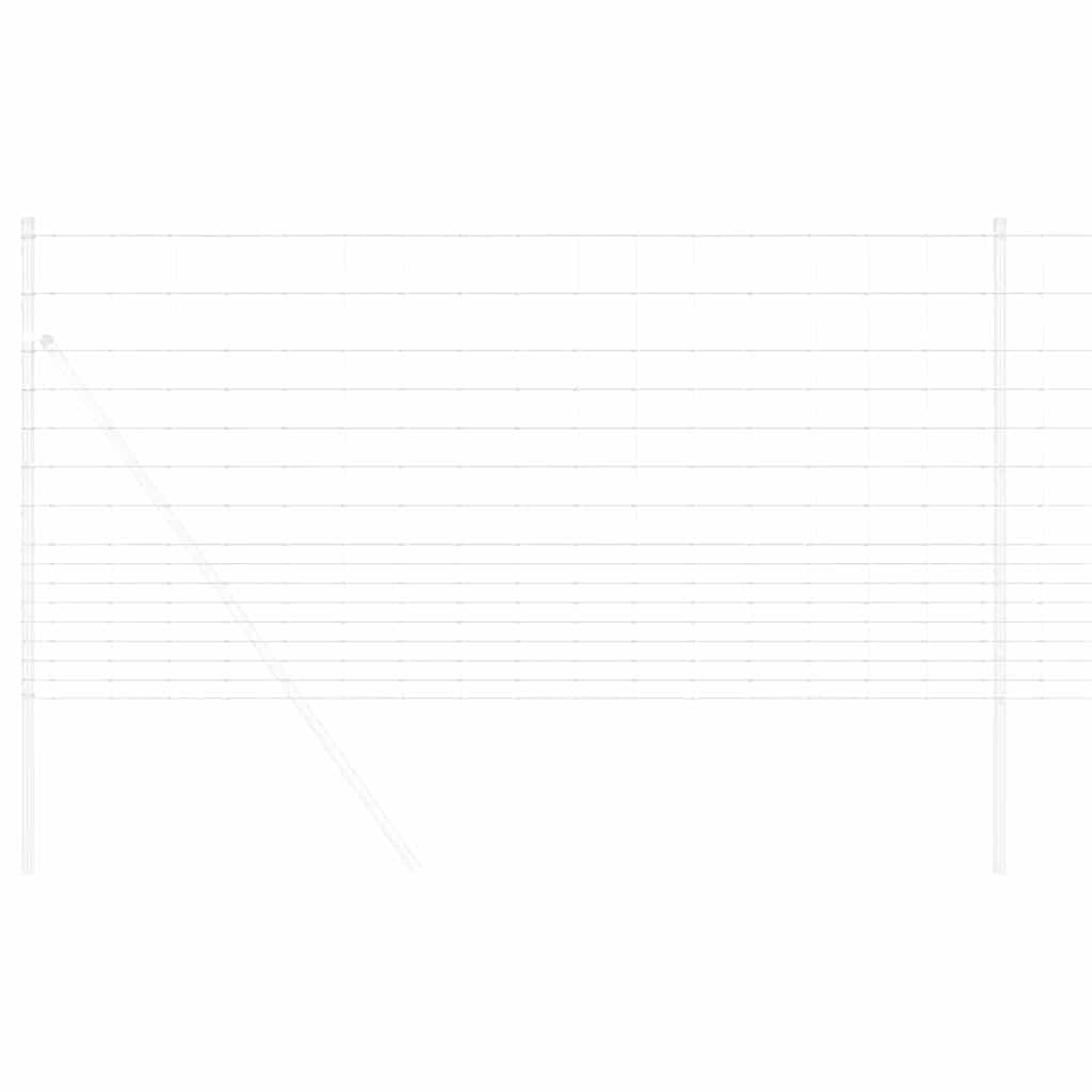 Pasture fence Silver 25 x 1.2 m Galvanised steel