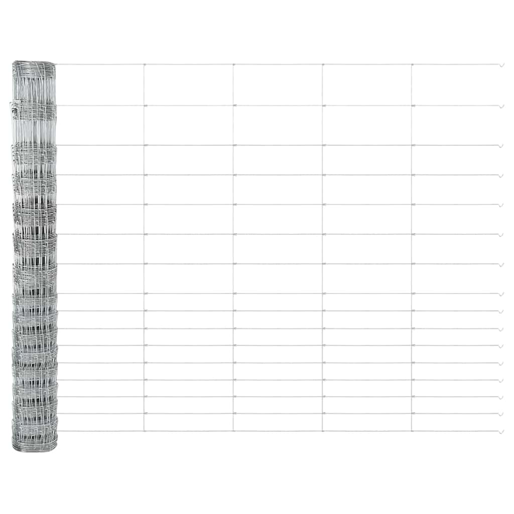 Ganyklų tvora Sidabro 25 x 1,2 m Galvanizuotas plienas