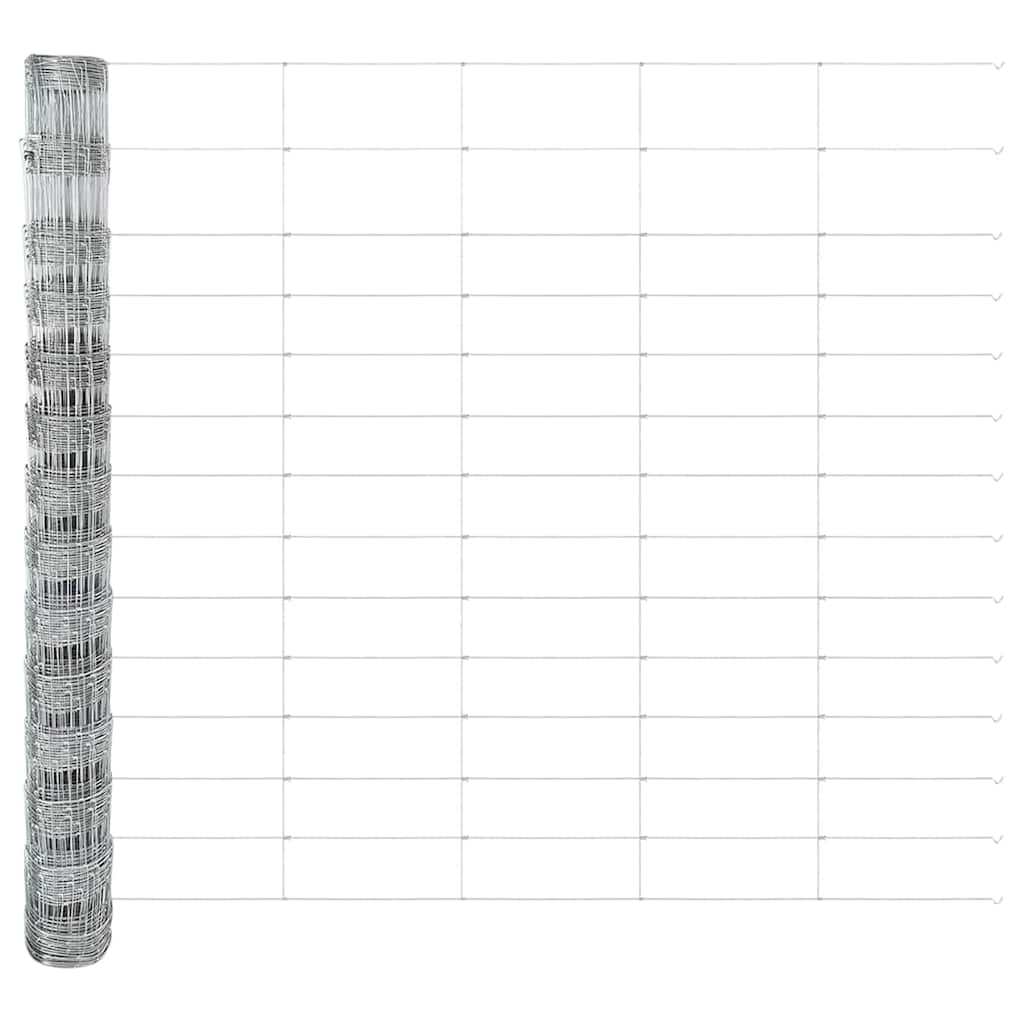 Ganību aploks Sudrabs 25 x 1,4 m Cinkots tērauds