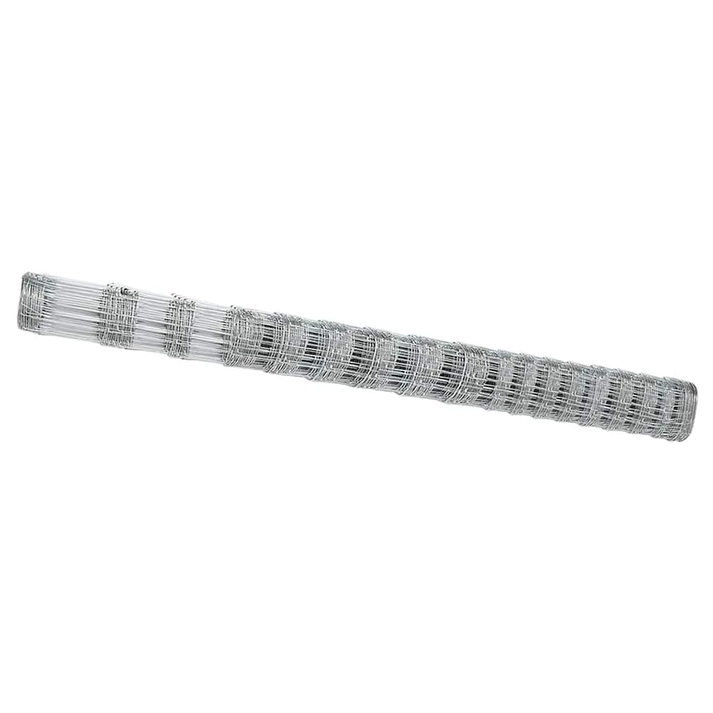 Pasture fence Silver 25 x 1.5 m Galvanized steel