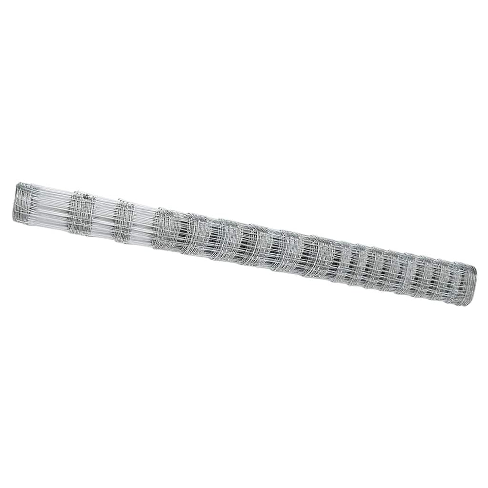 Pasture fence Silver 25 x 1.5 m Galvanized steel