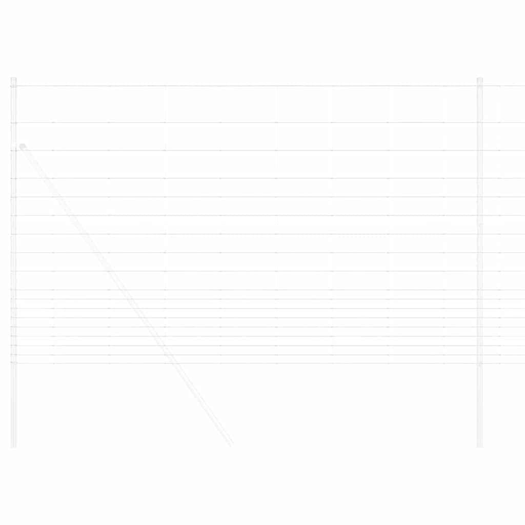Ganību aploks Sudrabs 25 x 1,5 m Cinkots tērauds