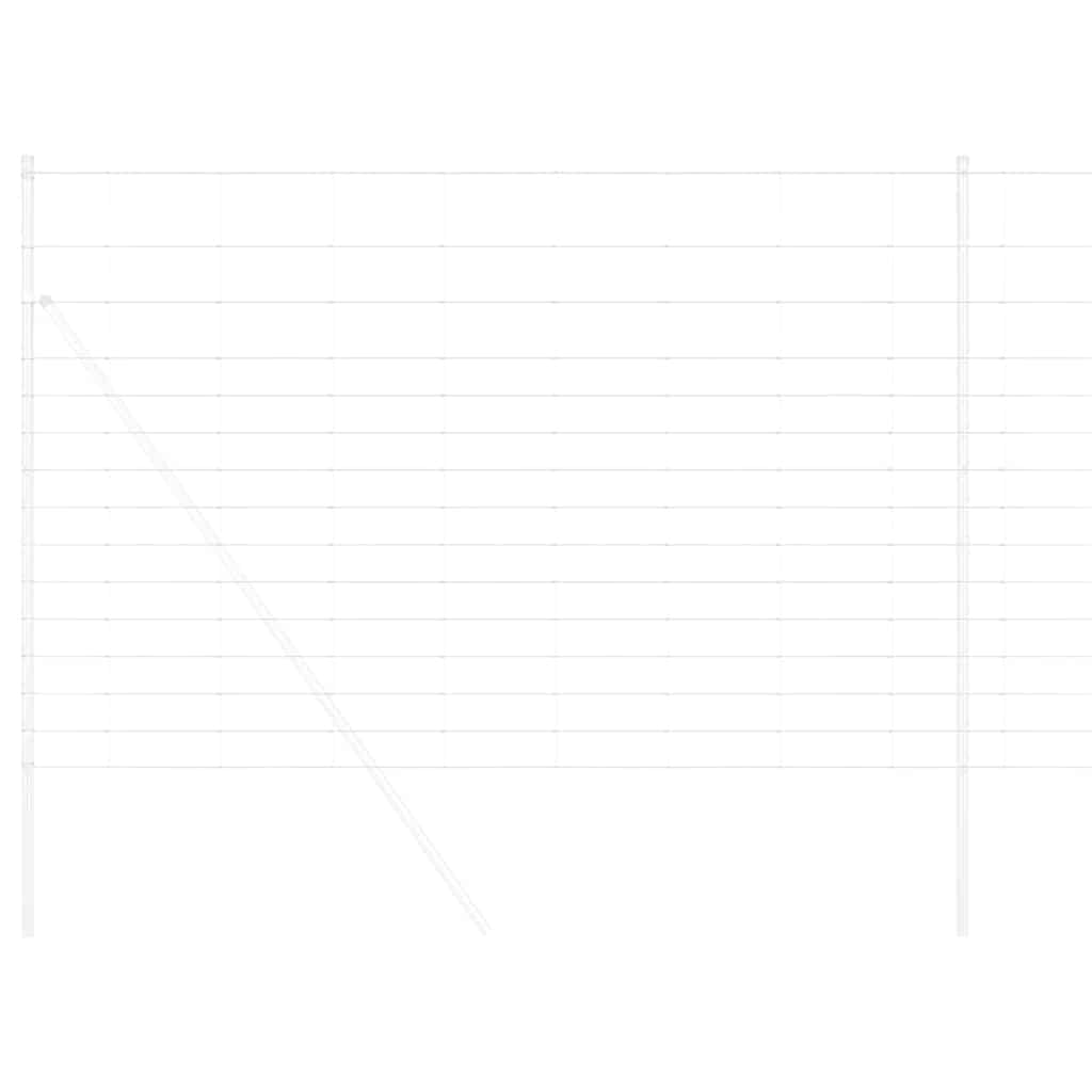 Pasture fence Silver 25 x 1.6 m Galvanized steel