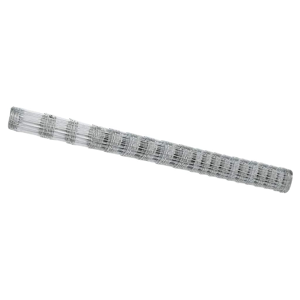 Pasture Fence Silver 25 x 1.6 m Galvanised Steel
