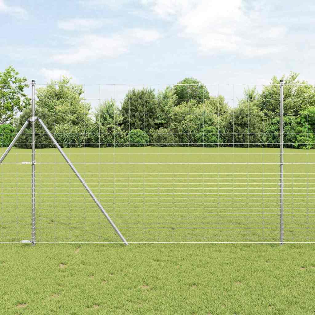 Ganību aploks Sudrabs 25 x 1,6 m Cinkots tērauds
