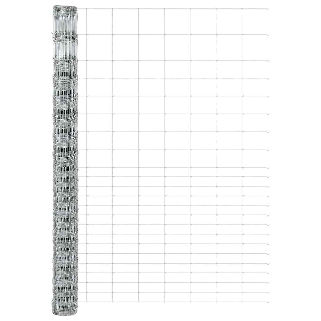 Ganību aploks Sudrabs 25 x 1,6 m Cinkots tērauds