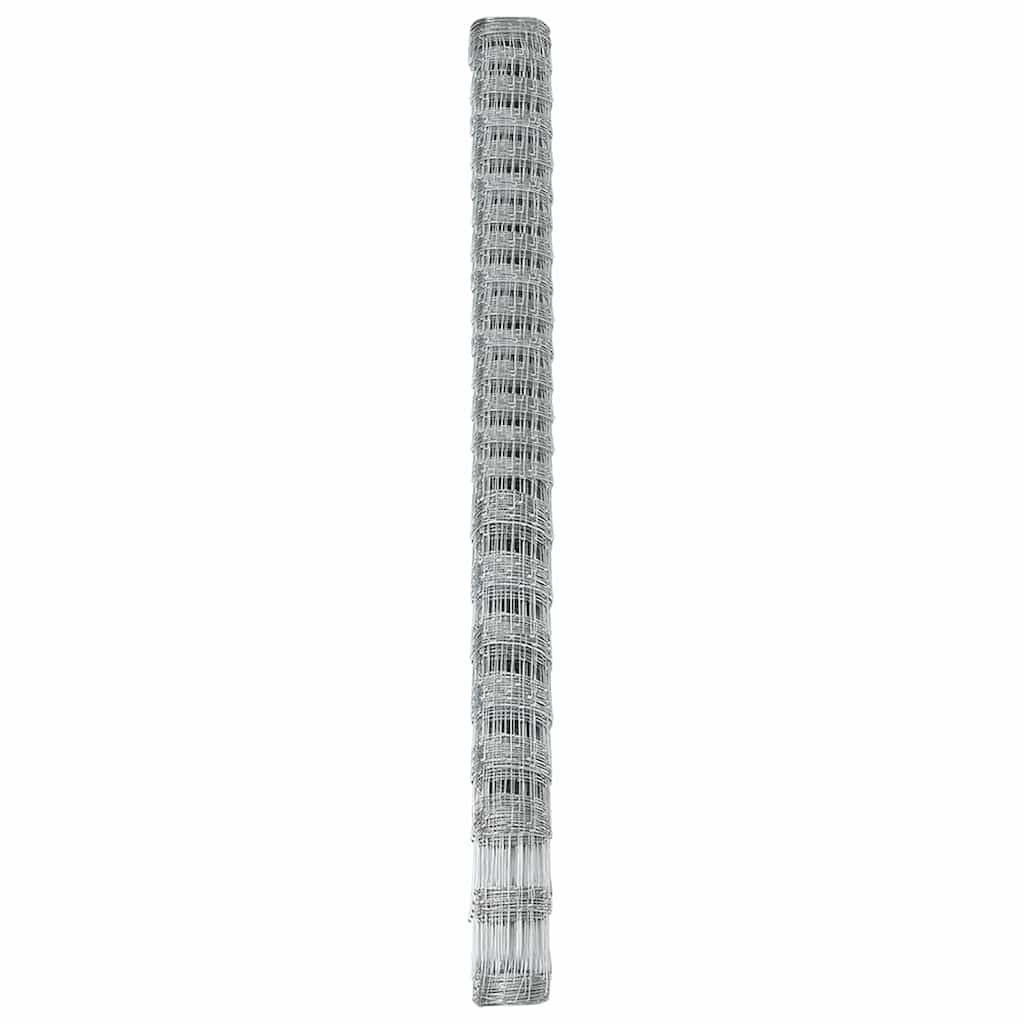 Ganību aploks Sudrabs 25 x 1,6 m Cinkots tērauds