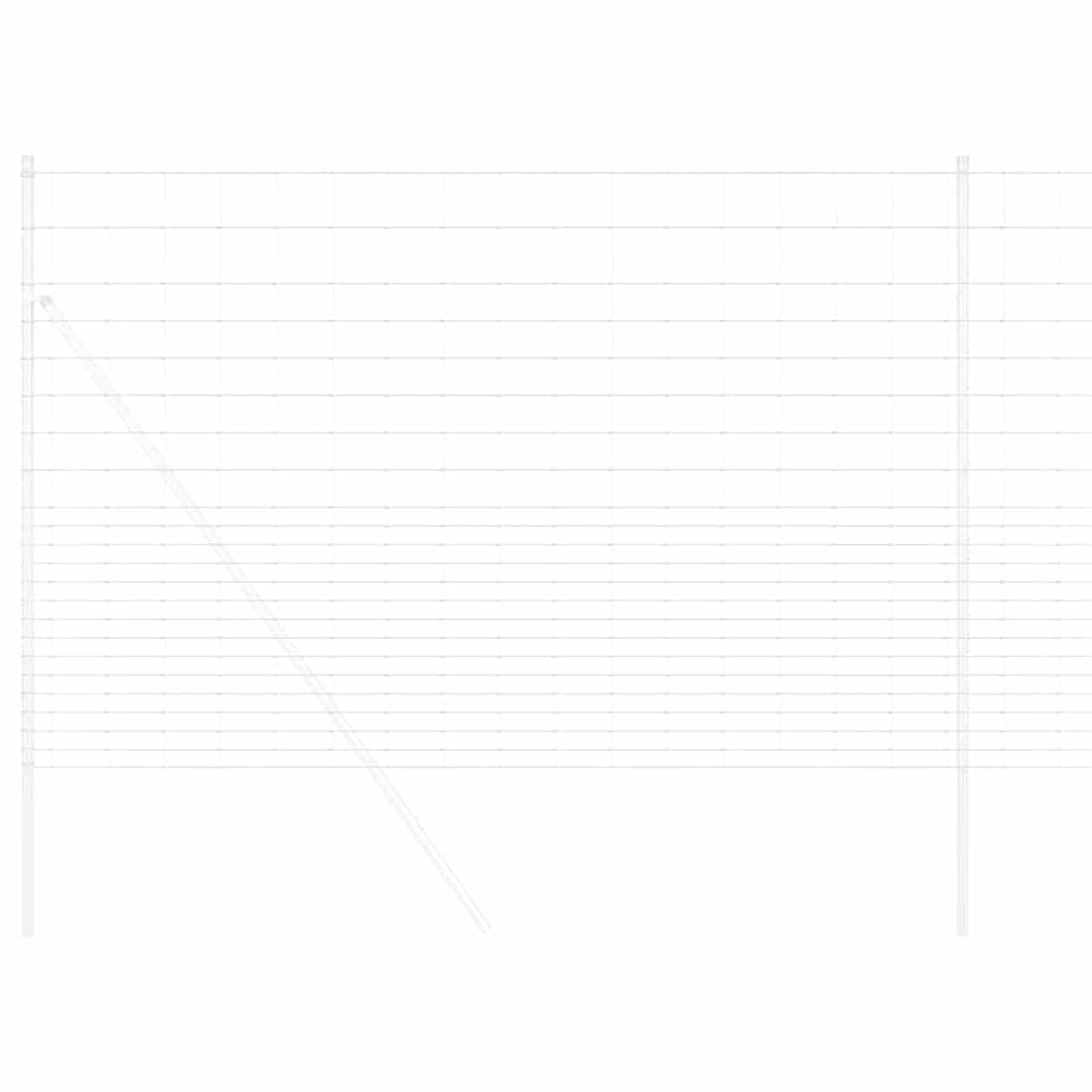 Ganību aploks Sudrabs 25 x 1,6 m Cinkots tērauds