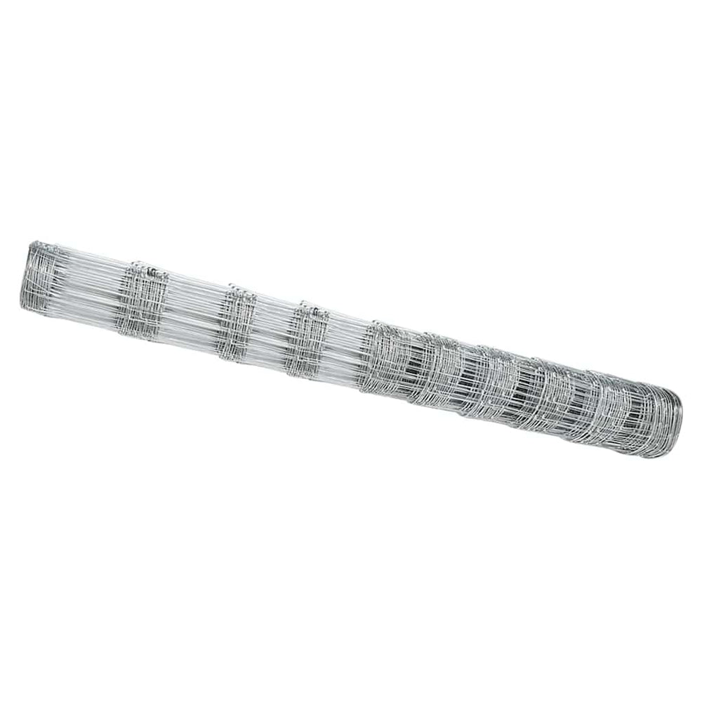 Pasture fence Silver 50 x 1.2 m Galvanized steel