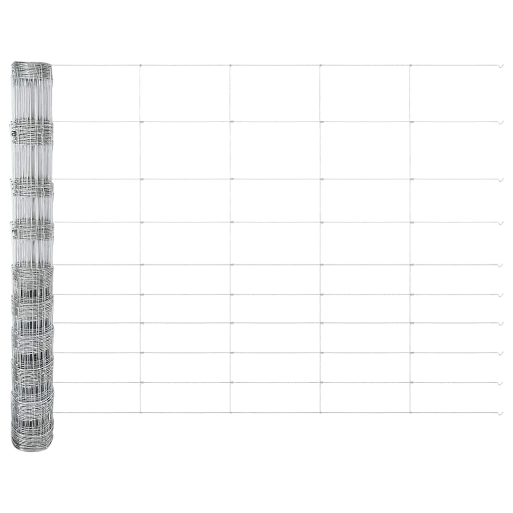 Ganyklų tvora Sidabro 50 x 1,2 m Galvanizuotas plienas