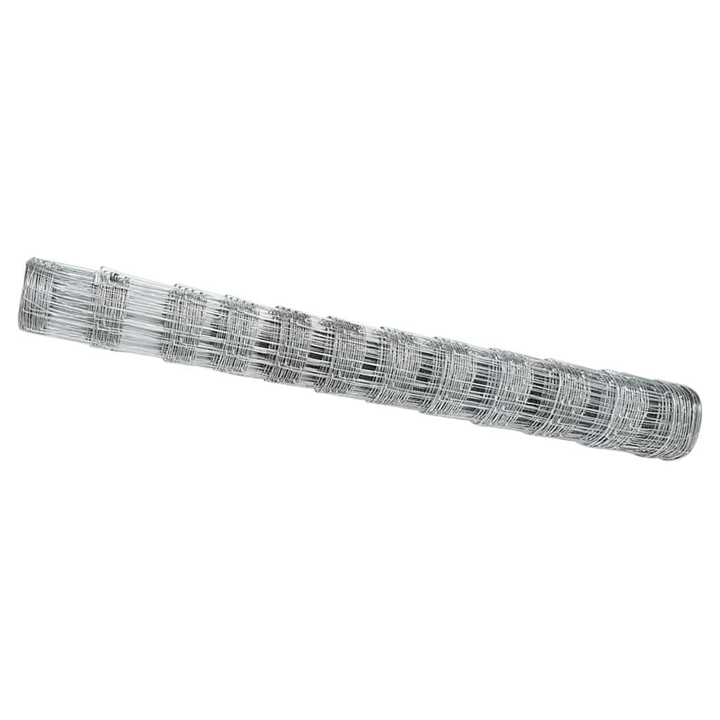 Pasture fence Silver 50 x 1.2 m Galvanized steel