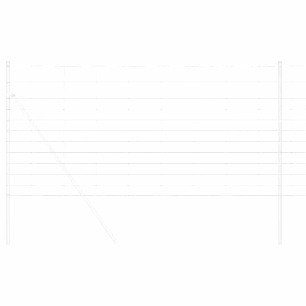 Pasture fence Silver 50 x 1.2 m Galvanized steel