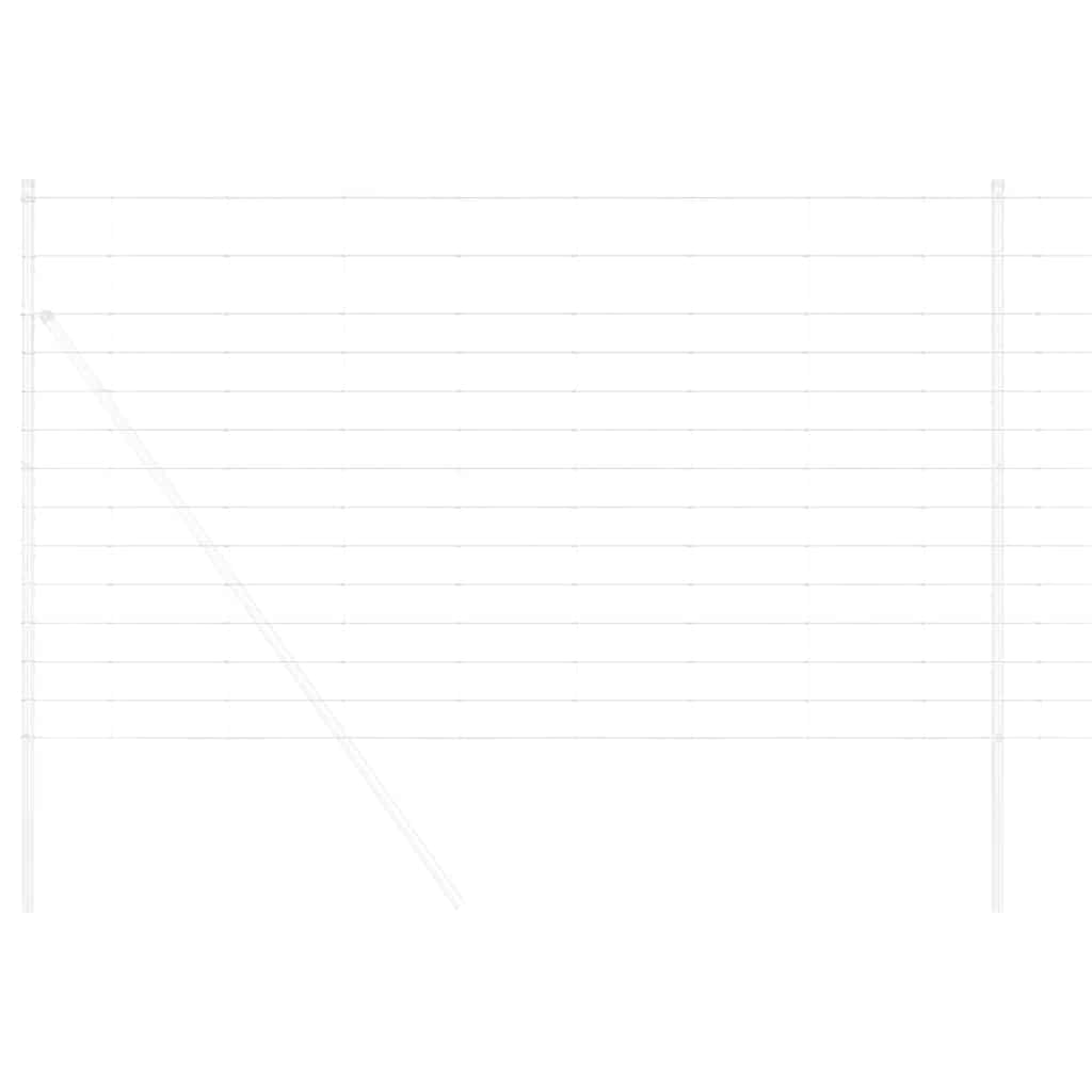 Pasture fence Silver 50 x 1.4 m Galvanized steel