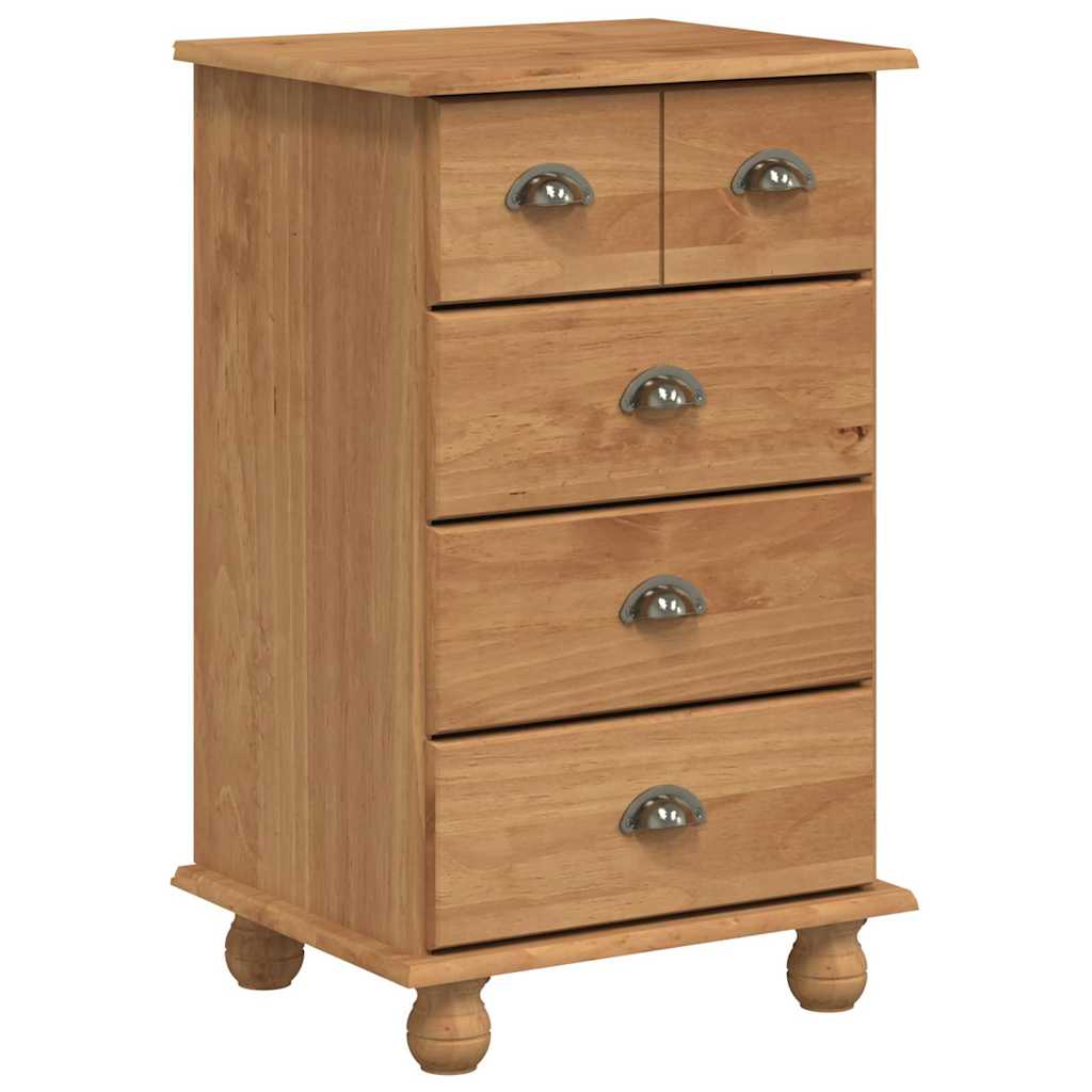 Chest of Drawers ASKIM Brown 45.8 x 40 x 79 cm Solid Pine Wood