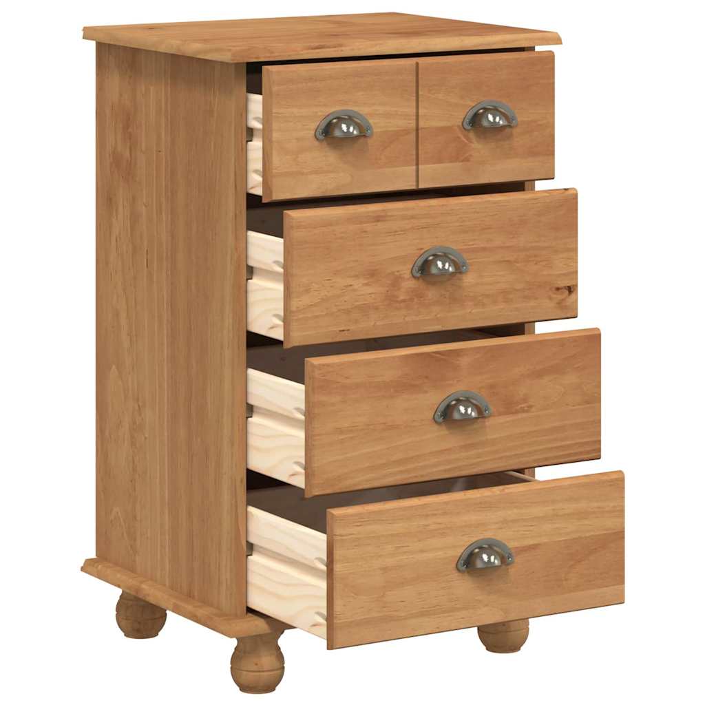 Chest of Drawers ASKIM Brown 45.8 x 40 x 79 cm Solid Pine Wood