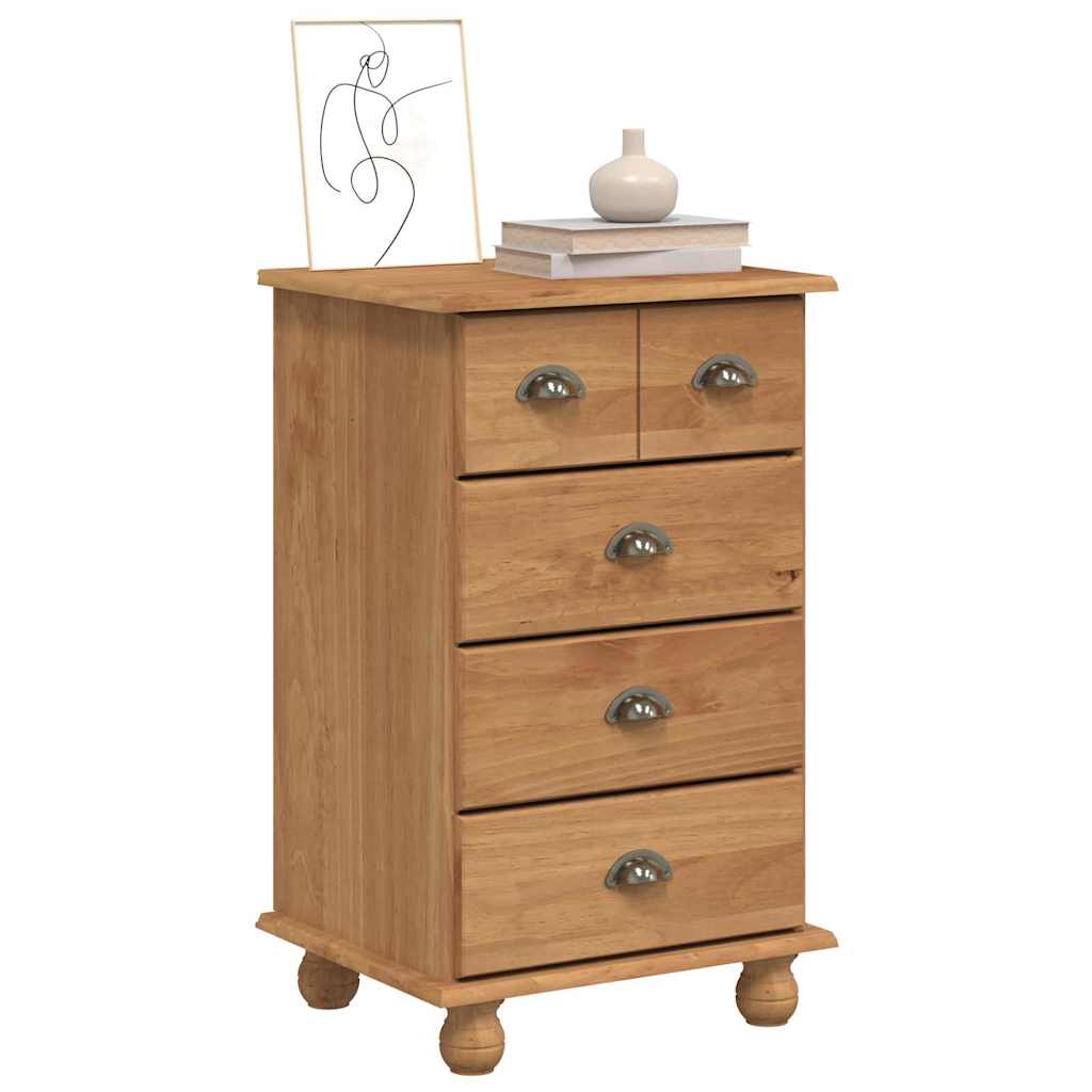 Chest of Drawers ASKIM Brown 45.8 x 40 x 79 cm Solid Pine Wood