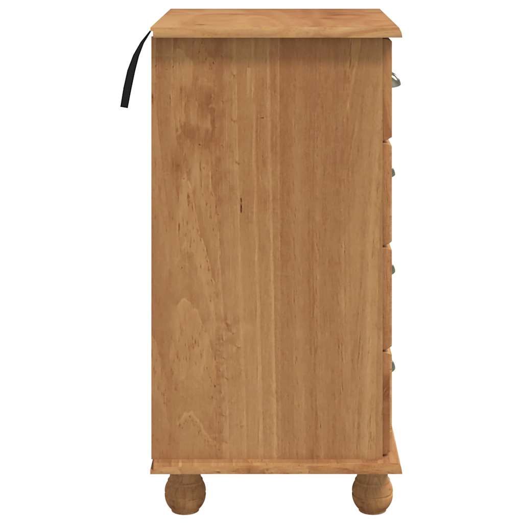Chest of Drawers ASKIM Brown 45.8 x 40 x 79 cm Solid Pine Wood