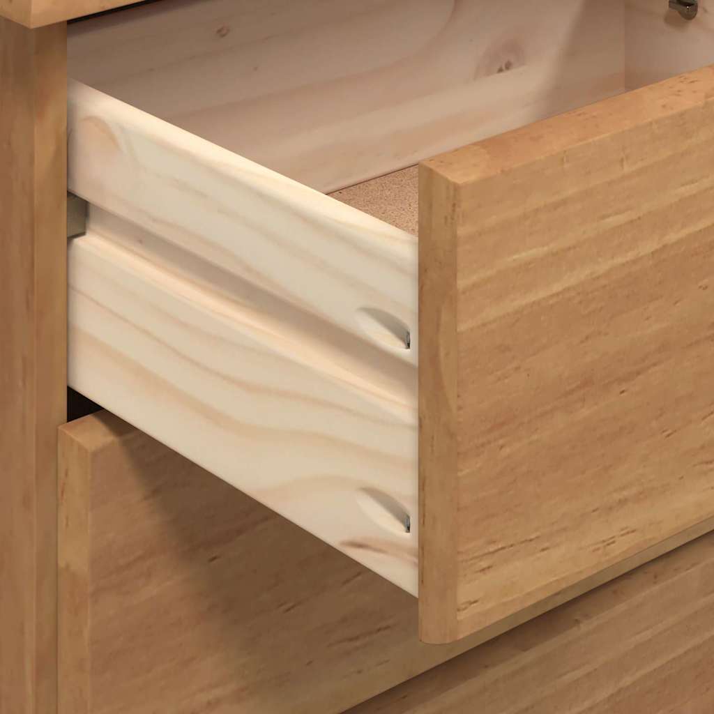 Komoda ASKIM Ruda 91 x 40 x 95,5 cm Kietos pušies mediena
