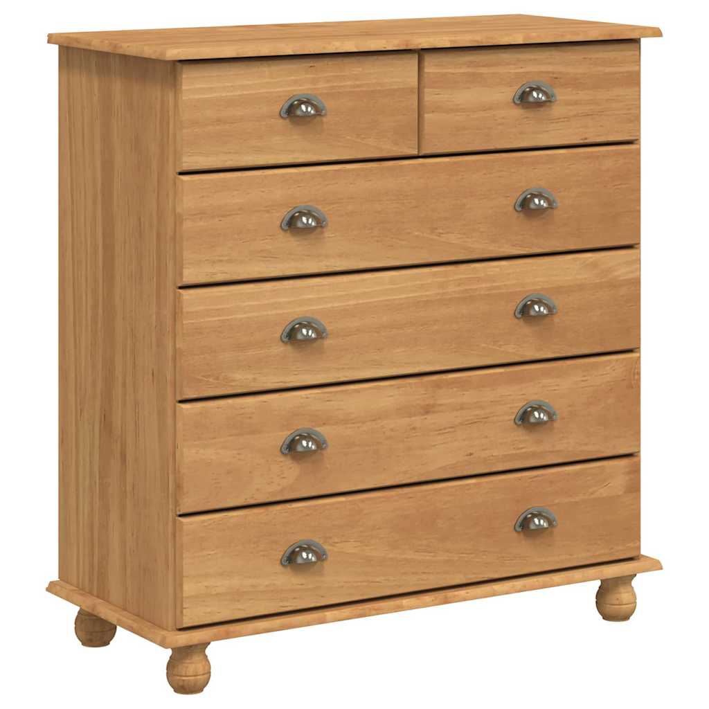 Komoda ASKIM Ruda 91 x 40 x 95,5 cm Kietos pušies mediena