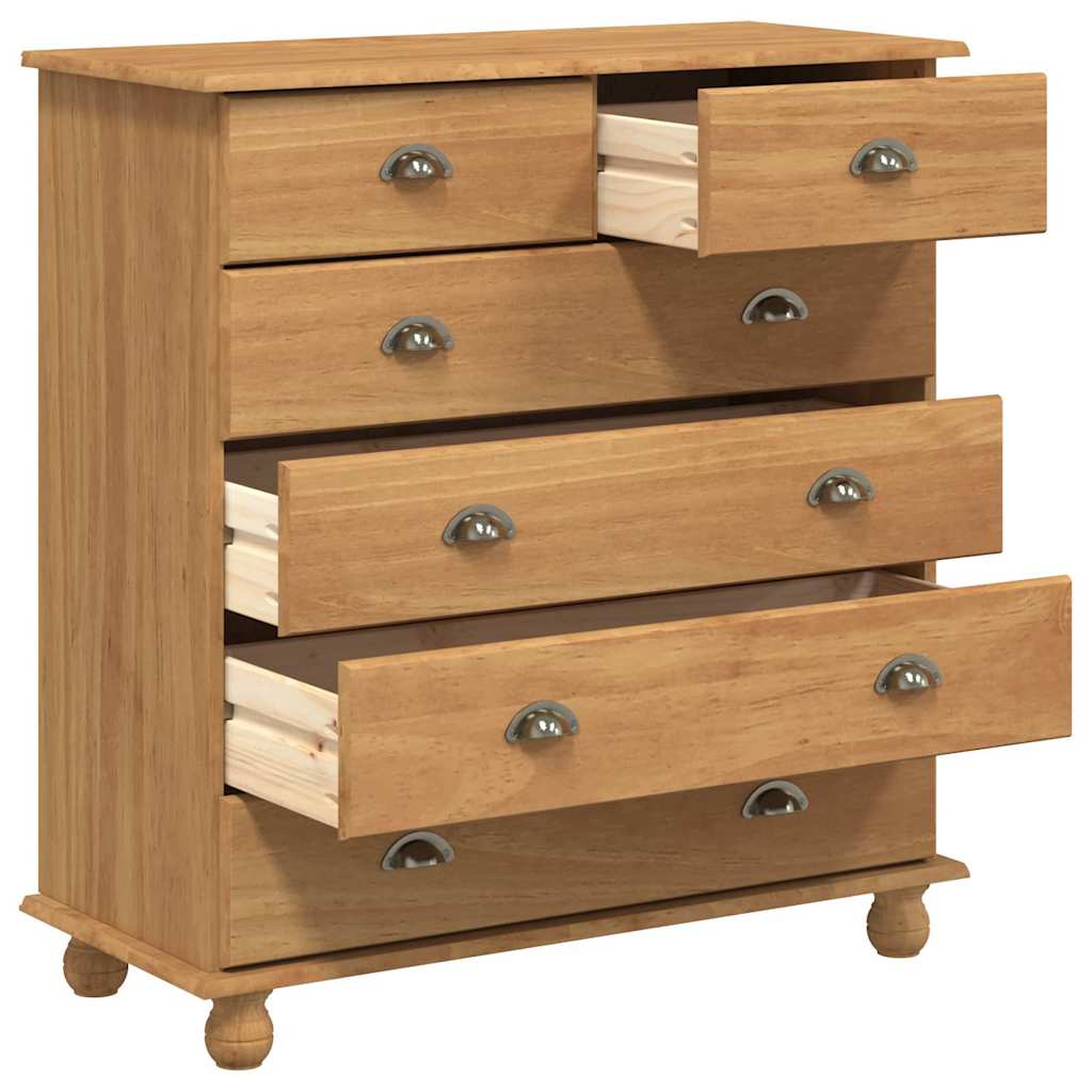 Komoda ASKIM Ruda 91 x 40 x 95,5 cm Kietos pušies mediena