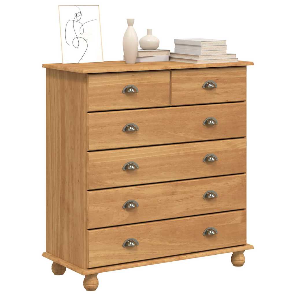 Komoda ASKIM Ruda 91 x 40 x 95,5 cm Kietos pušies mediena