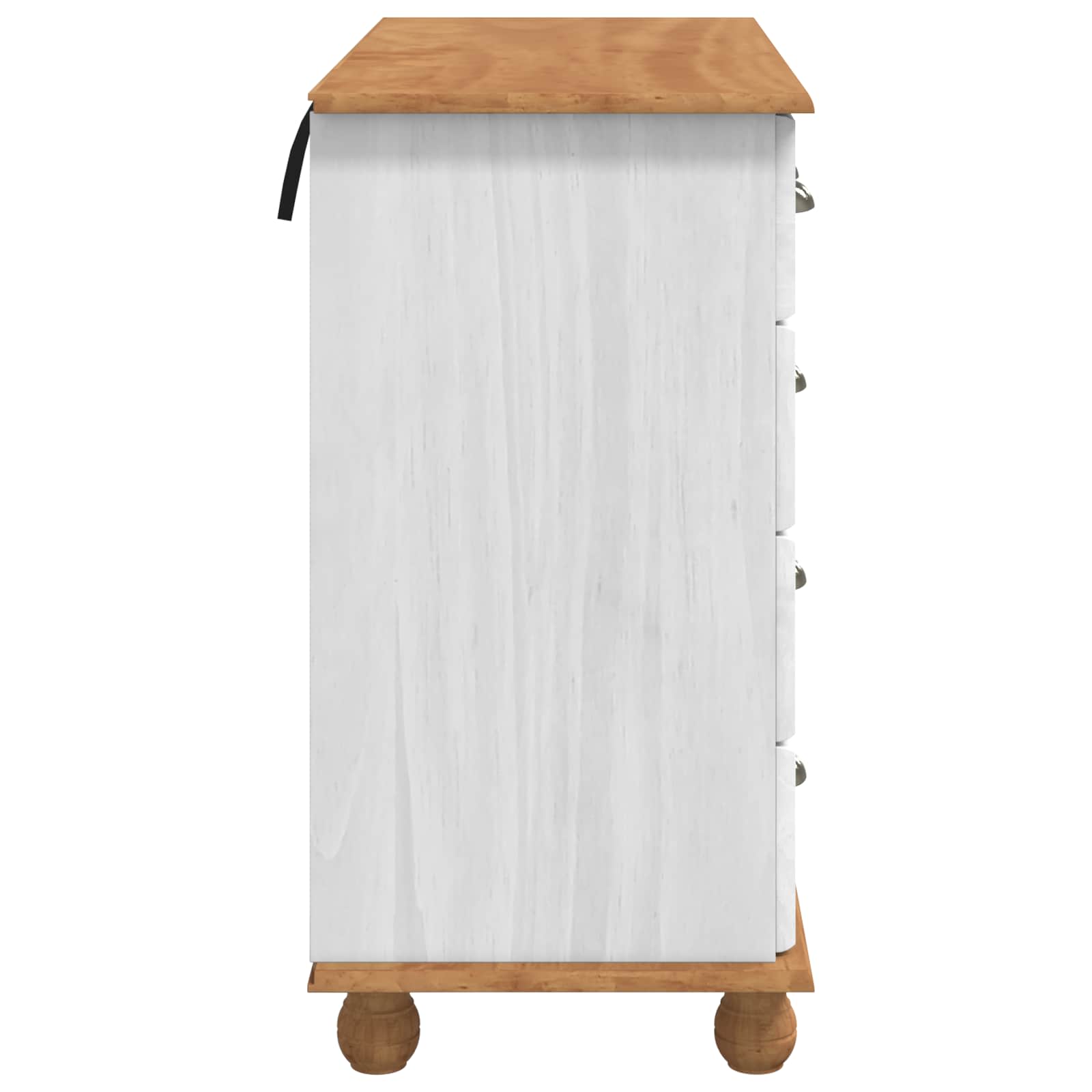 Komoda ASKIM Balta 91 x 40 x 79 cm Kietos pušies mediena