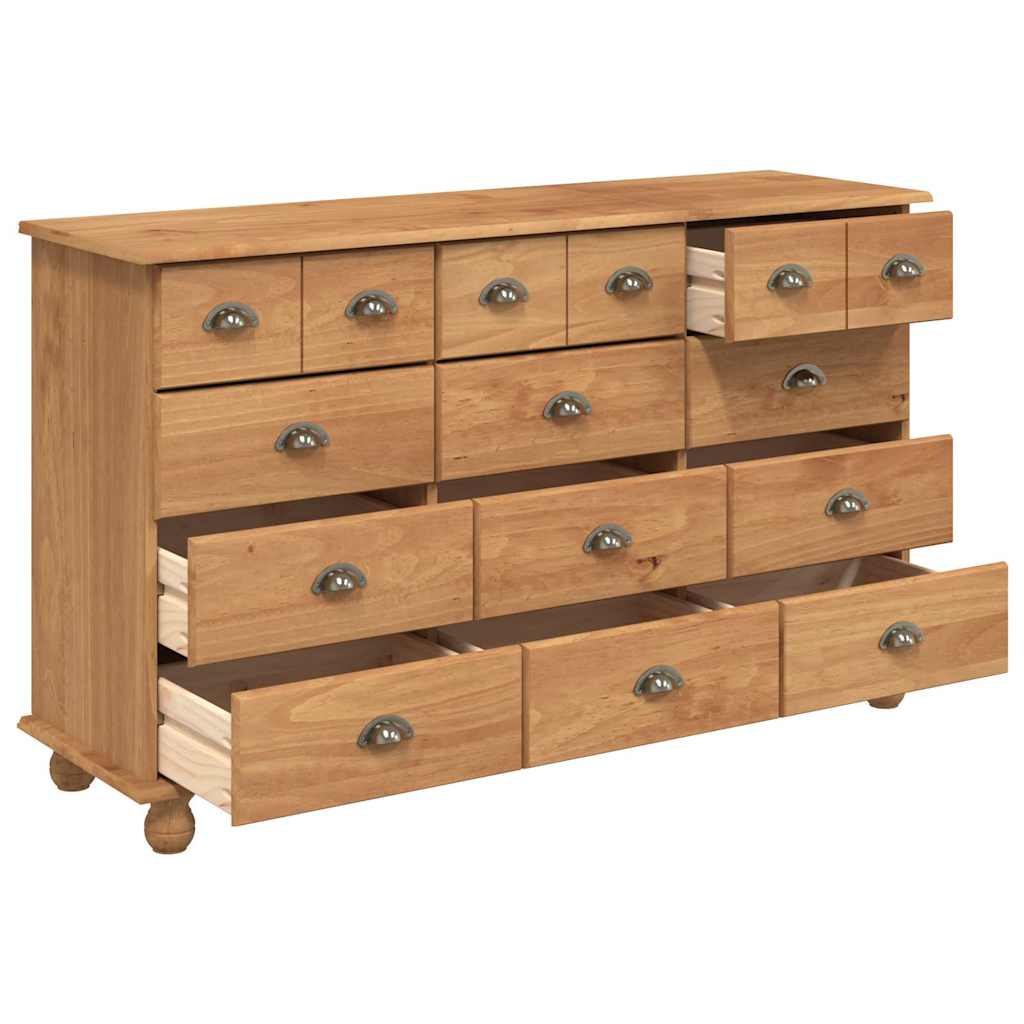 Komoda ASKIM Ruda 79 x 40 x 133,5 cm Kietos pušies mediena