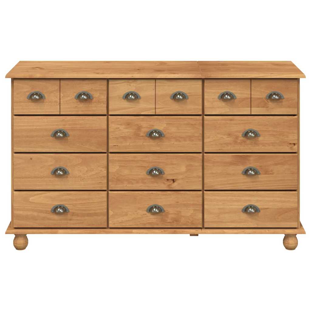 Komoda ASKIM Ruda 79 x 40 x 133,5 cm Kietos pušies mediena