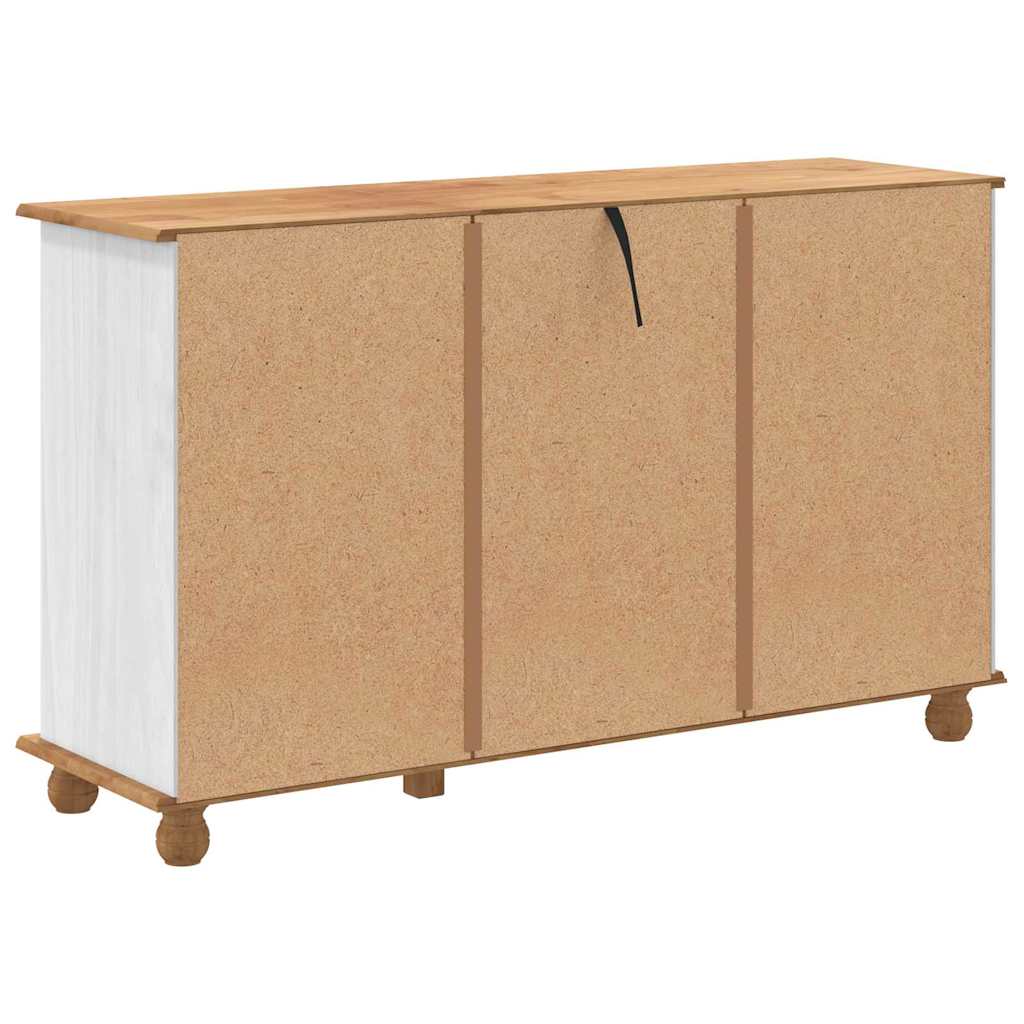 Komoda ASKIM Balta 79 x 40 x 133,5 cm Kietos pušies mediena