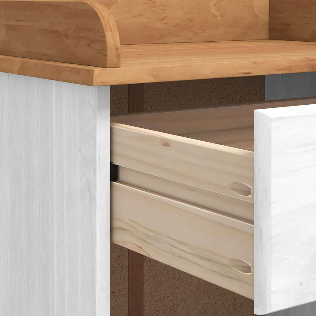 Vyno Spinta "ASKIM" su 12 Butelių Laikikliais Balta Kieta Pušis