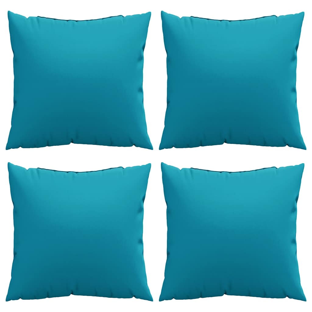 Sofos pagalvėlės, 4 vnt., mėlynos, 60x60 cm, audinys