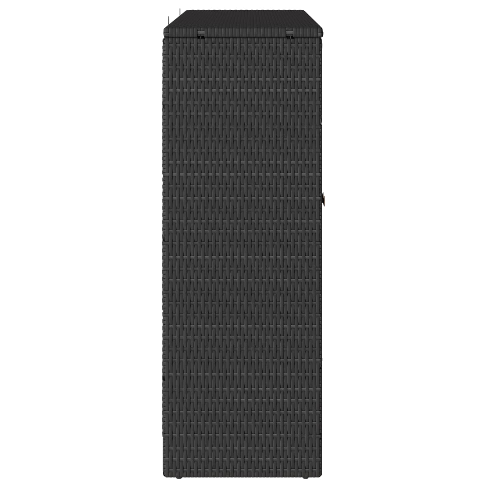 Storage cabinet with storage Black 100 x 36 x 102 cm Rattan