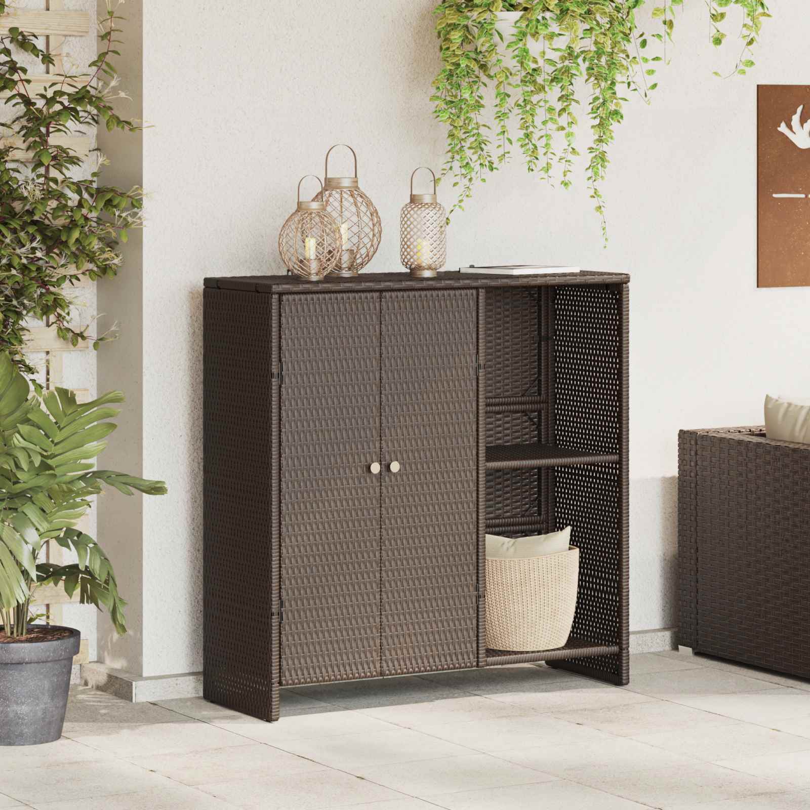 Oppbevaringsskap su saugykla Ruda 100 x 36 x 102 cm Ratanas