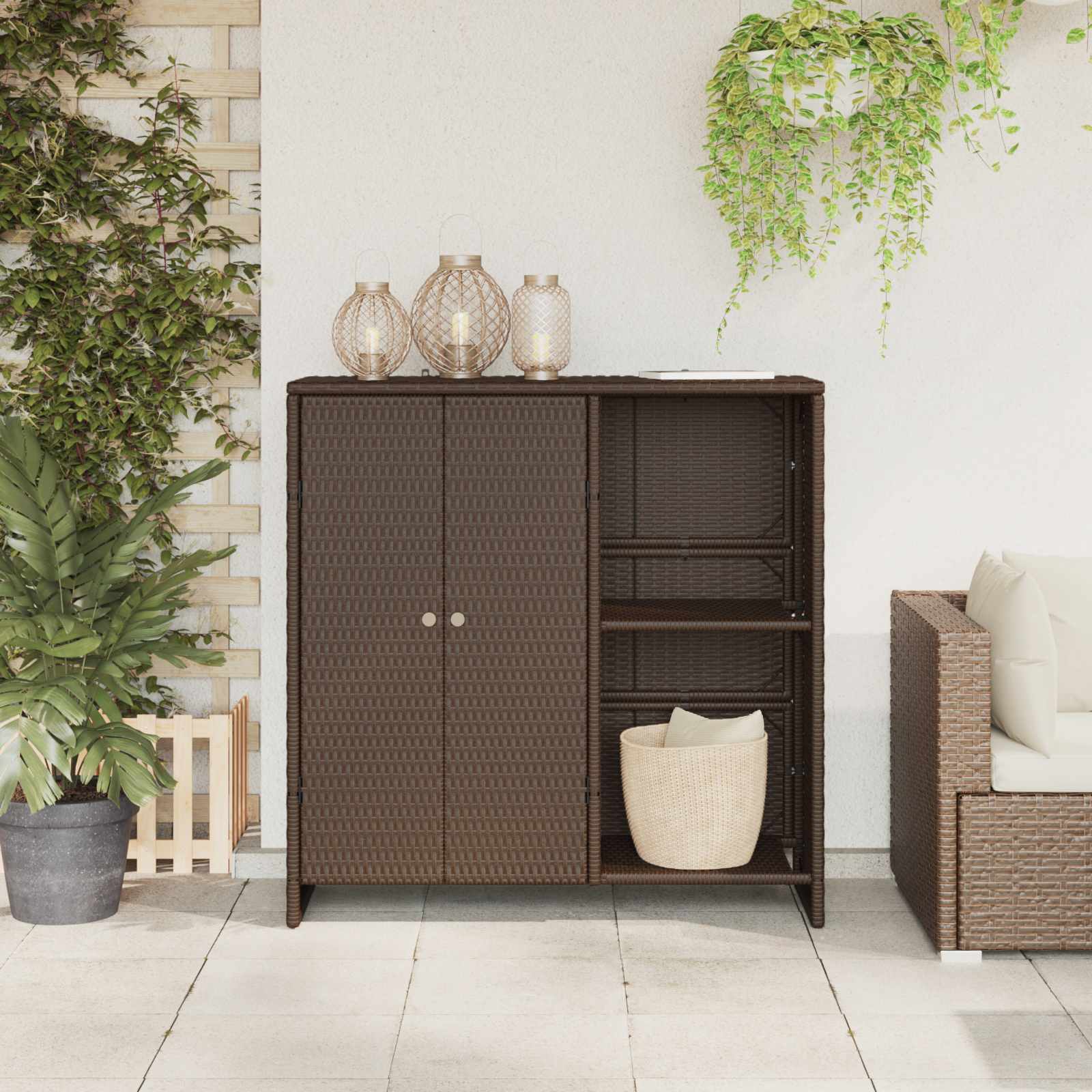 Oppbevaringsskap su saugykla Ruda 100 x 36 x 102 cm Ratanas