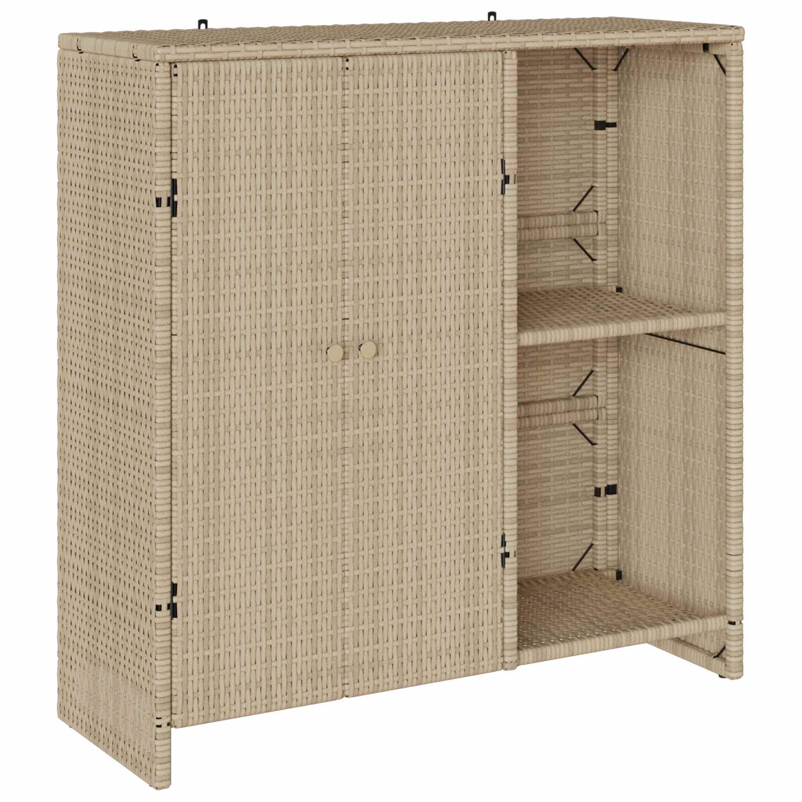Uzglabāšanas skapis ar glabātuvi Smėlio 100 x 36 x 102 cm Rotangs