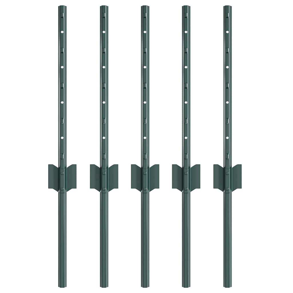 Tvorelės stulpas 5 pcs Žalia 80 cm Plienas